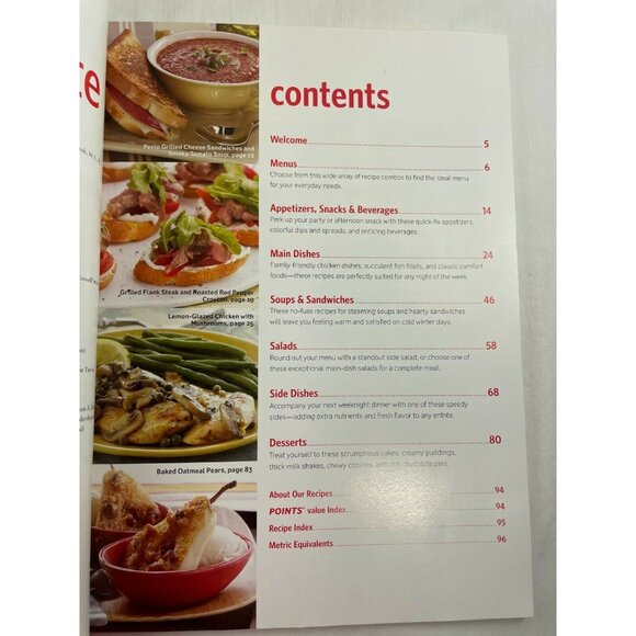 Weight Watchers Five Ingredient 15 Minute Recipes With Point Values 2010 u - Picture 5 of 11